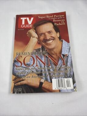TV Guide Magazine Jan 24-30 1998 Remembering Sonny Bono Super Bowl